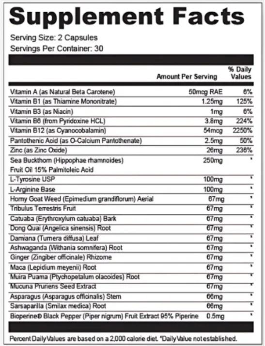 LeptiCell Supplement Facts