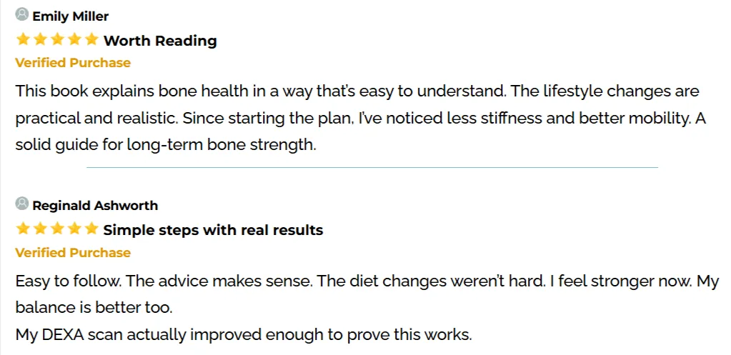 The Bone Density Solution Customer Review